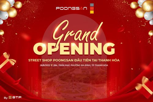 GRAND OPENING STREET SHOP POONGSAN thanh hóa
